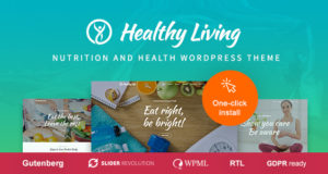 Gesundes Leben - Ernährung und Wellness WordPress Vorlage