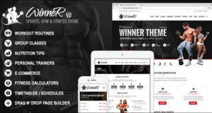 Gewinner - Sport, Fitness & Fitness WordPress Layout