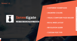 Investigate – Anwalt und Rechtsanwalt WordPress