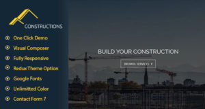 Konstruktionen Geschäfts WordPress Template