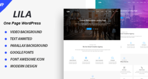 Lila – Eine Seite Parallaxe