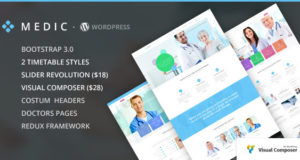 Medic – Medizin, Gesundheit und Krankenhaus WP Template
