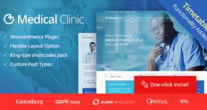 Medizinische Klinik – Arzt und Krankenhaus Gesundheit WordPress Vorlage