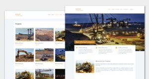 Miner – Modernes industrielles WordPress-Layout