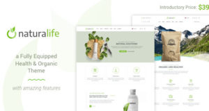 NaturaLife | Gesundheit & Bio WordPress Layout