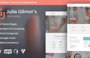 Optometrie, Optiker & Optikgeschäft Medizin WordPress Vorlage