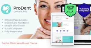 ProDent | Zahnklinik & Gesundheitspflege Doktor WordPress Vorlage