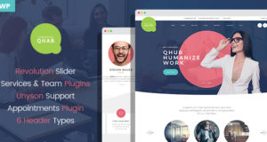 Qhab - Arbeit und Büro WordPress Layout
