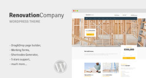Renovierungsunternehmen – Bauen und Bauen WordPress Vorlage