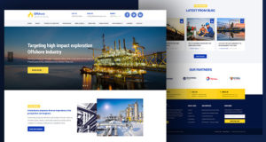 Responsive WP-Thema für Industrieunternehmen – Offshore