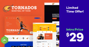 Tornados | Basketball WordPress Vorlage