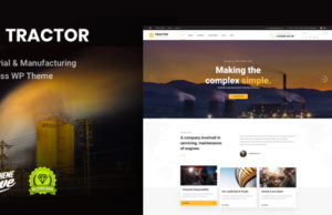 Traktor – Industrie, Industrie & Produktion WordPress Layout