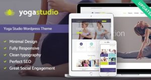 Yogastudio, Fitness und Gesundheitswesen WordPress Layout