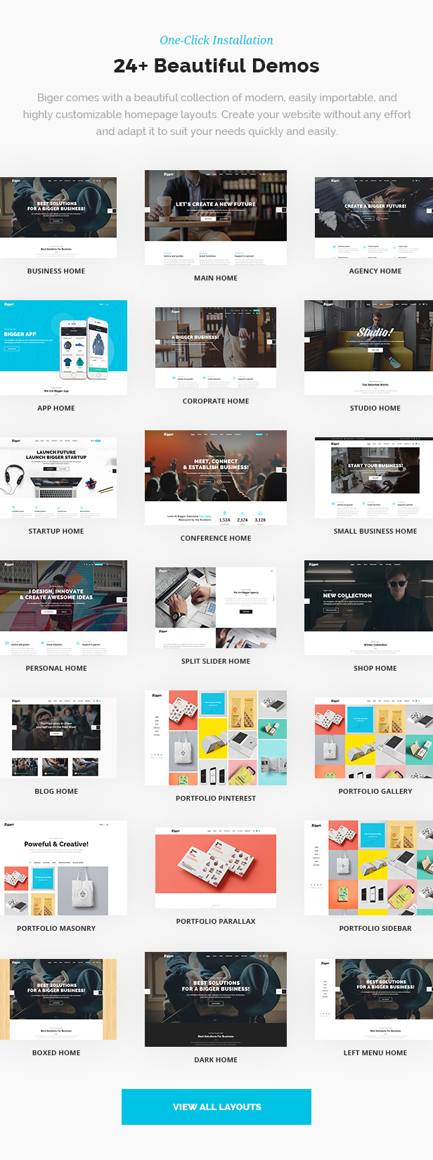 Biger - Responsives Mehrzweck-WordPress-Theme - 3