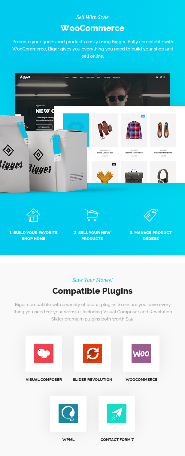 Biger - Responsives Mehrzweck-WordPress-Theme - 4