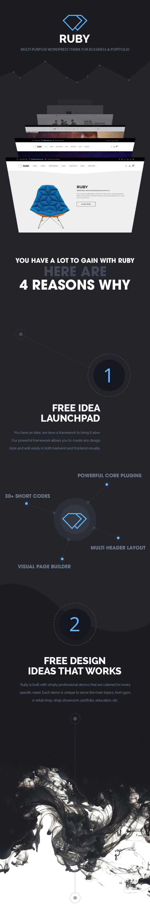 Ruby - WordPress Theme für Business und Portfolio - 7