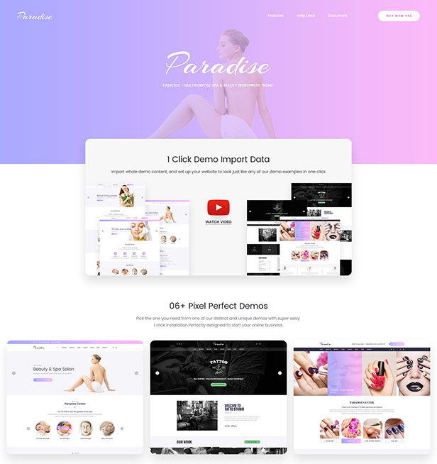 Paradise - Mehrzweck Spa & Beauty WordPress Theme - 9