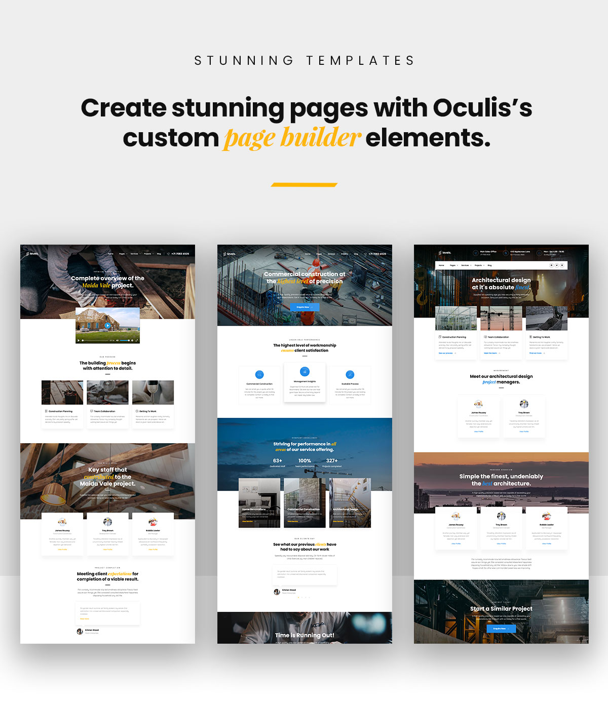 Oculis - Konstruktion und Bau WordPress Theme - 3