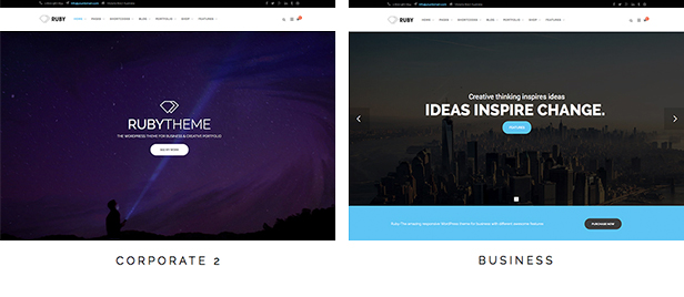 Ruby - WordPress Theme für Business und Portfolio - 9