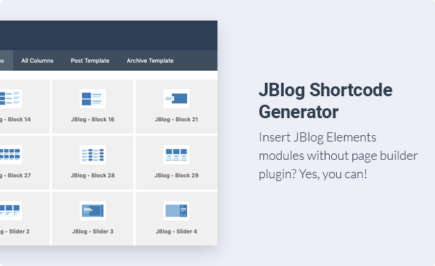 JBlog Elements - Magazine & Blog Add Ons für Elementor & WPBakery Page Builder - 4