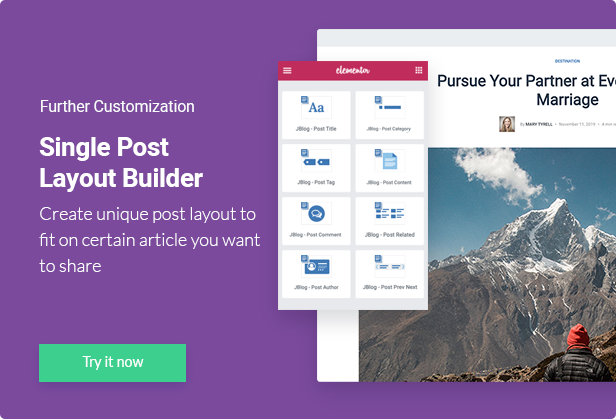 JBlog Elements - Magazine & Blog Add-Ons für Elementor & WPBakery Page Builder - 6