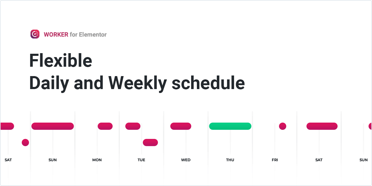 Flexibler Tages- und Wochenplan