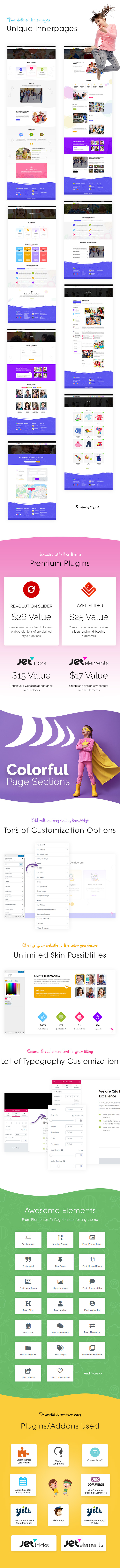 Pallikoodam - Kids School WordPress Theme - 1