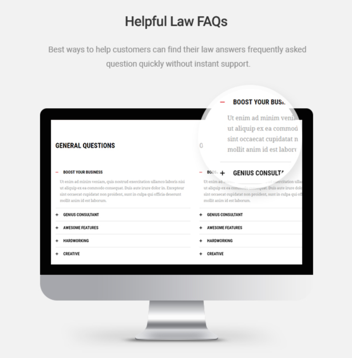 Mastor - Law, Firm & Legal Attorney WordPress Theme Hilfreiche FAQs zum Recht