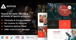 Activia – Gym und Fitness WordPress Vorlage