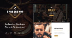 Berger | Friseursalon und Friseur + Tattoo Salon WordPress Layout