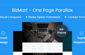 Bizmart – Einseitiges Parallax WordPress-Layout