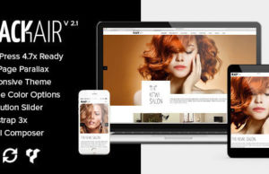 Blackair – einseitiges WordPress-Layout für den Hair & Beauty Salon