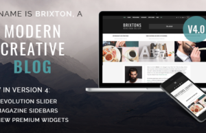 Brixton – Ein responsives WordPress Blog Template