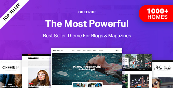 CheerUp主题：一款专为博客与杂志设计的时尚、优雅WordPress主题