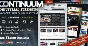 Continuum – Magazin WordPress Template