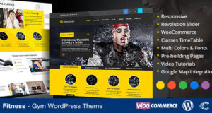 Fitness WordPress Vorlage eCommerce