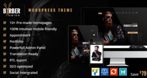 Friseur – Friseur-, Tattoo- und Schönheitssalon WordPress Template