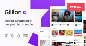 Gillion | Multi-Konzept Blog / Magazin & Shop WordPress Vorlage