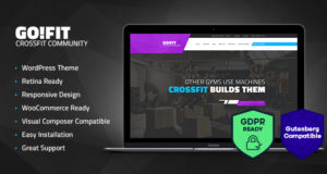 GoFit! | Fitness, Gym und Crossfit WordPress Vorlage