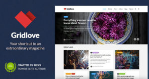Gridlove – Creative Grid Style Nachrichten & Magazin WordPress Layout