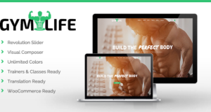 GymLife – Gym, Yoga & Fitness WordPress Template