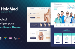 HolaMed – Medizinische Diagnostik & Plastische Chirurgie Klinik WordPress Layout