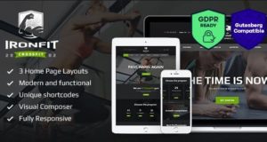 Ironfit – Fitness, Gym und Crossfit WordPress Vorlage