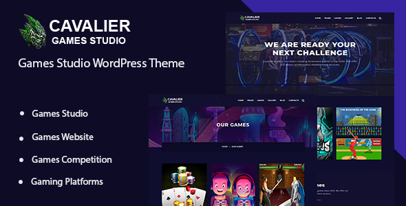 Kavalier - Gaming Studio WordPress Layout