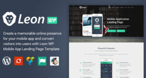 Leon – Landing Page für die WordPress Mobile App