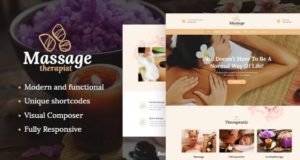 Massagetherapeut und Spa Salon WordPress Layout