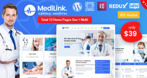 Medilink – Gesundheit & Medizin WordPress Vorlage