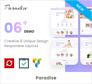 Paradise - Mehrzweck Spa & Beauty WordPress Theme