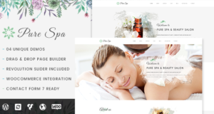 Pure – Spa & Beauty Responsives WordPress-Layout