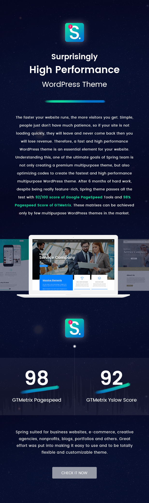 Frühling - das leistungsstärkste Mehrzweck-WordPress-Theme - 5